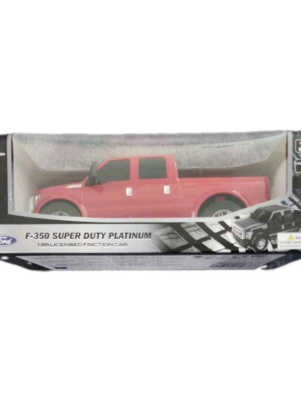 Ford F-350 Super Duty Platinum Red Pickup Truck 1:28 Scale Licensed Friction NEW
